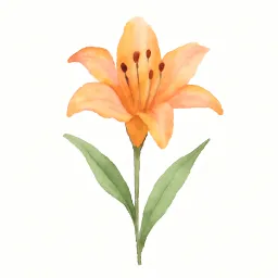 ユリのイラスト