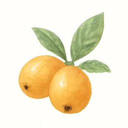 ビワのイラスト