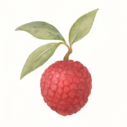 ライチのイラスト