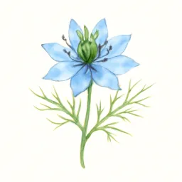 ニゲラのイラスト