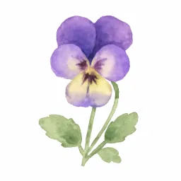パンジーのイラスト