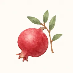 ザクロのイラスト