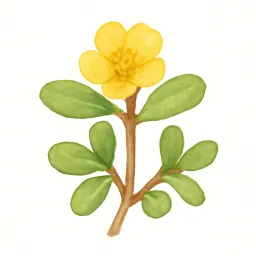 スベリヒユのイラスト