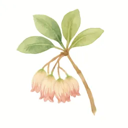 サラサドウダンのイラスト