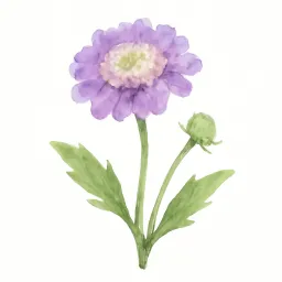 スカビオサのイラスト