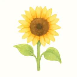 ヒマワリのイラスト