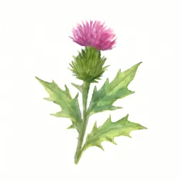 アザミのイラスト