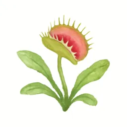 ハエトリグサのイラスト