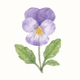 ビオラのイラスト