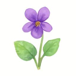 スミレのイラスト