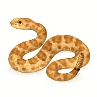 ガラガラヘビのイラスト