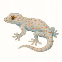 トッケイヤモリのイラスト