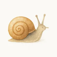 カタツムリのイラスト