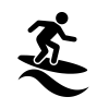 サーフィンのピクトグラム