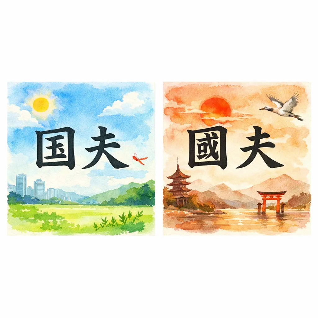 名前の新字体と旧字体・異体字一覧表